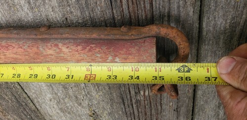 Antique Vintage Wood Evener Bar Double Tree Yoke horse Ox Western Primitive 36” - Picture 5 of 6