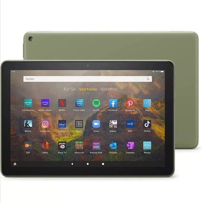 Fire HD 10 Tablet | 25,6 cm (10,1 Zoll) Full-HD (1080p), 32GB grün olive NEU