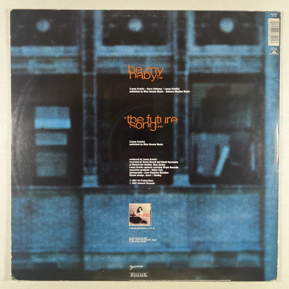 Vanessa Paradis “Be My Baby” 2/12” Single/Polydor 863 399-1 (EX) 1992 France - Image 2 of 4