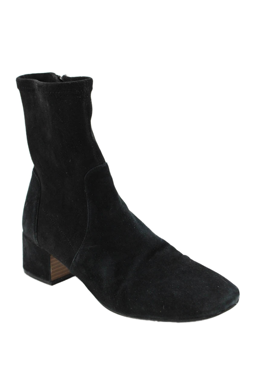 Gentle Souls X Kenneth Cole Womens Suede Zip Up Ankle Boots Black Size 9 MediumFree Shipping in US $100+ Orders | $6.95 Orders Below