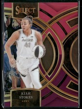 2024 Panini Select WNBA #179 Kiah Stokes Prizms Pink and Purple #/99