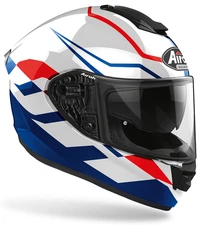 Full-Face Fiber Airoh ST-501 Frost Red White Blue Size L Fiber Helmet