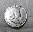 1952 P  Silver Franklin Half Dollar 50 Cents VERY NICE #GH04