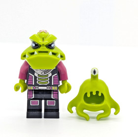 LEGO Alien Conquest Minifigure (ac003) & Clinger 7051 UFO Tripod Invader Defense
