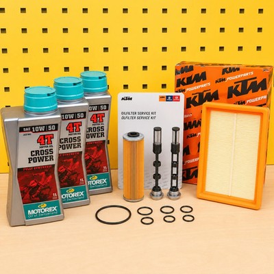 Ölwechsel Service Kit Öl Motorex Cross Power 10w50 für: KTM 790 890 Duke