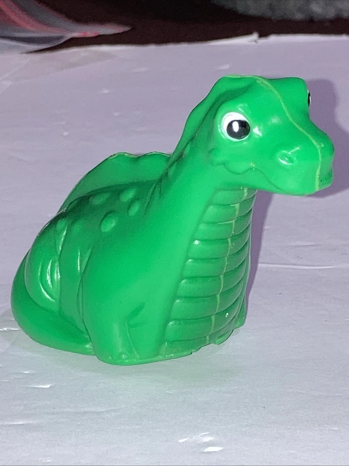 1987 Dizzy Dizzy Dinosaur Wind-Up Green Dino Game Figure Tested Runs - See Video - Image 2 of 4