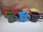 Fiestaware Tapered Coffee Mugs  Set Of  7  All Different Colors