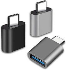 3-Pack USB C to USB Adapter Type C Thunderbolt 4 OTG Converter USB C Male to USB