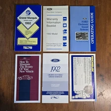 1992 Mercury Grand Marquis Owners Manual Set With Case Used OEM Factory Original