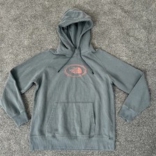 The North Face Hoodie Womens Large Gray Logo Pullover Sweatshirt