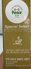 Vintage Peace Table Tennis Balls From 1988 Olympics Official 3 Star Balls 6 Pack