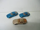 Matchbox Lesney Superfast 2X SF59 blue Porsche 928 + 1X tan version, loose