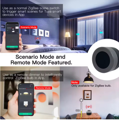 MOES Tuya ZigBee Smart Knob Switch Wireless Scene Button Smart Life App