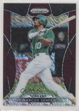2019 Panini Prizm Tier III Burgundy Shimmer Prizm 13/25 Marcus Semien #217 i6j