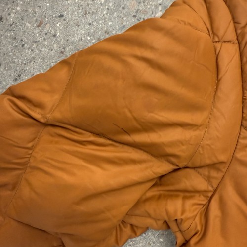 Vintage Eddie Bauer Goose Down Quilted Puffer Jacket Orange - Picture 6 of 14