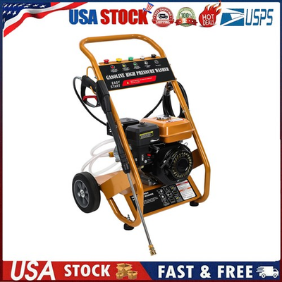 #ad Gas Pressure Washer 3950 PSI Aluminum Frame 26ft Hose 5 Nozzles Quick Connect $272.99