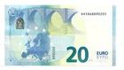 Luxembourg 20 €uros 2015 Signature Draghi Nomenclature RA Unc