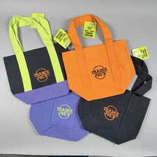 Trader Joe's Mini Halloween Canvas Tote Bag - Set Of 4 🎃 In Stock / Ships Today