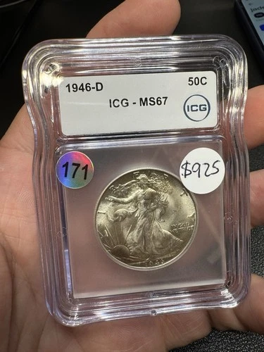 1946-D Walking Liberty Half Dollar MS67 ICG *2880