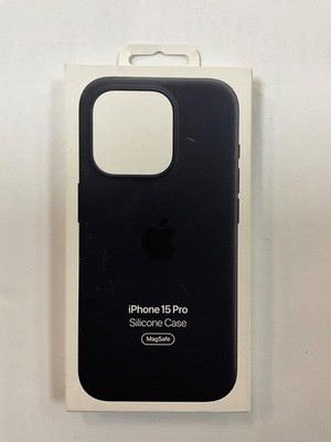 Apple oem Silicone Case with MagSafe for iPhone 15 Pro - Black