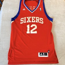 Adidas Philadelphia 76ers Evan Turner 12 Swingman Jersey Mens L +2 Red