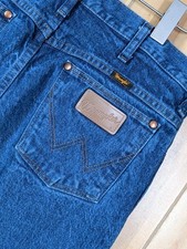 Vintage Wrangler Jeans Men s 33x32 Fits 32x29 Blue Slim Denim Made 90s Western