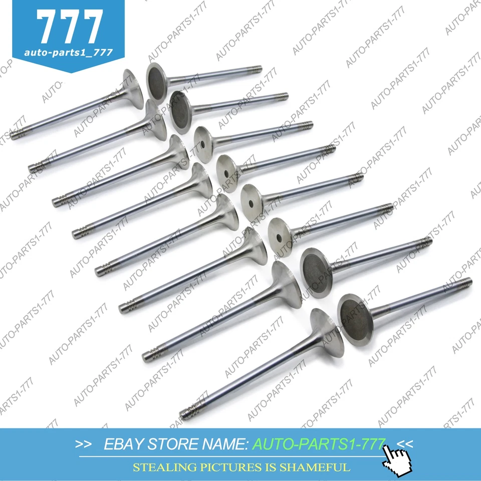 16x OEM Engine Intake Exhaust Valves For VW GTI GLI AUDI A3 A4 Q3 Q5 1.8T 2.0T Foto 2 de 4