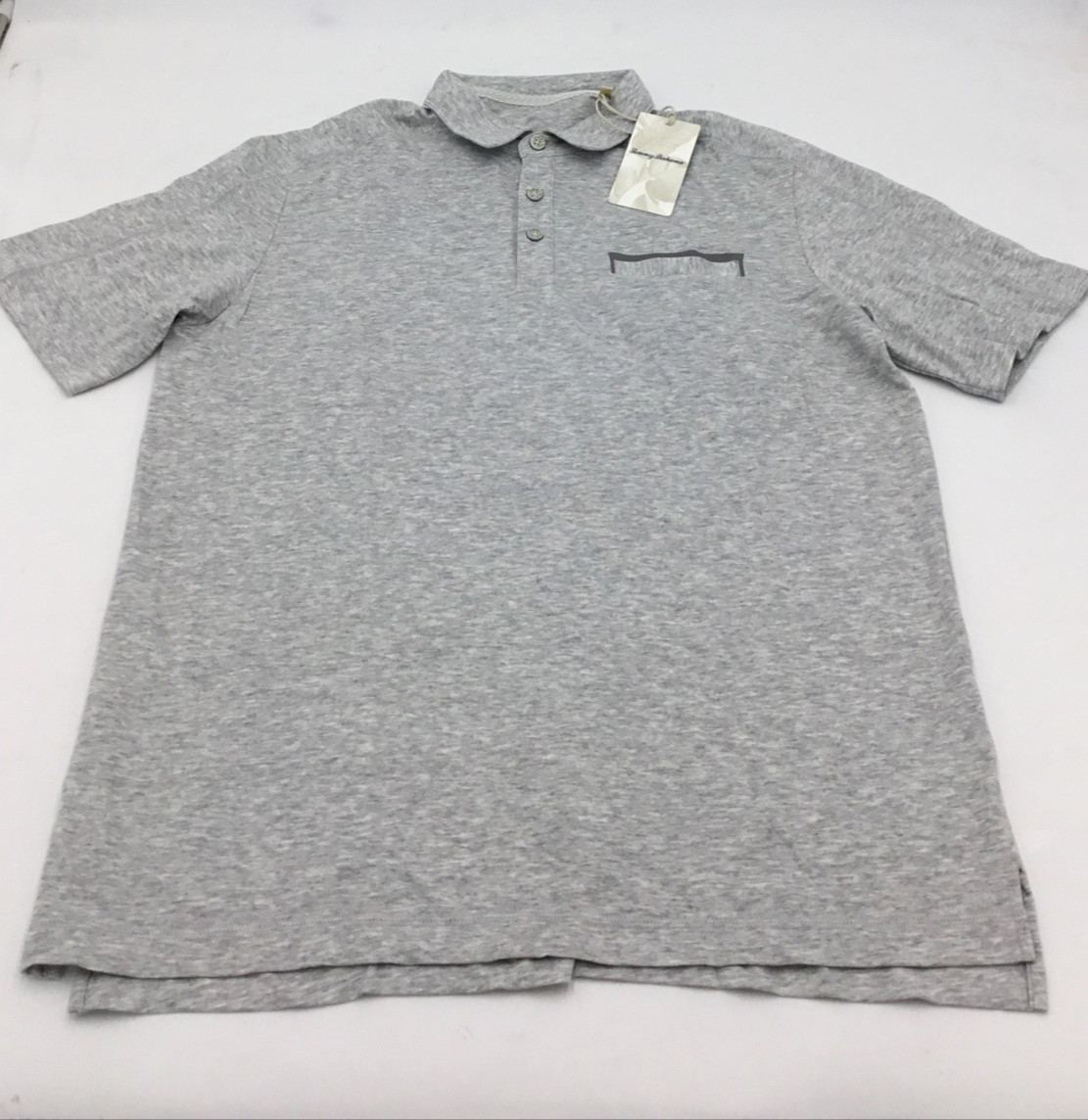 Tommy Bahama Mens Tropic Trainer Polo In Light Grey Heather Size Medium 13490₽