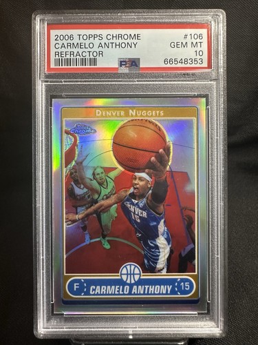 Carmelo Anthony #106 2006 Topps Chrome card