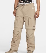 Men  s Size M-Nike ACG Smith Summit Convertible Cargo Pants Khaki FN0428-247