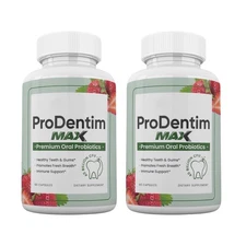 2-Pack ProDentim MAX Capsules, Prodentim Supplement for Teeth & Gums-120 Capsule