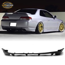 Fits 97-01 Honda Prelude 2dr 4 Fin Jdm Style Rear Bumper Lip Diffuser Pu