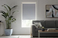 SET OF 4 Stylewell Cut-to-Size Taupe Blackout Fabric Roller Shade 37.25"W x 72"L