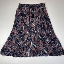 Millers Long Maxi Skirt With Smocked Shirring Waist Size XL