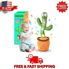 Dancing Talking Cactus Toy for Kids with 120 Songs  Voice Mimic Recording