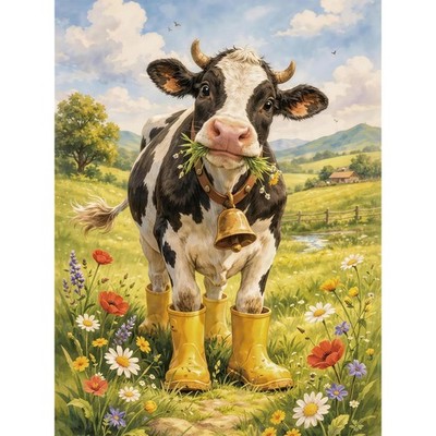 5D Diamond Painting Kits for Adults Cow Diamond Painting Kits DIY Crafting and H