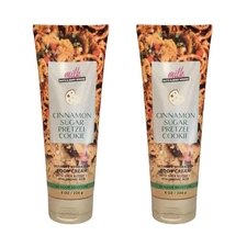 2 NEW Bath & Body Works Cinnamon Sugar Pretzel Cookie Body Cream, 8 oz