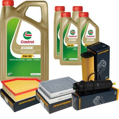 Inspektionspaket Castrol EDGE 5W-30 M Engine 9L für BMW 5er Touring 530d