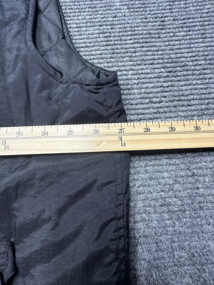 Chaleco Ivy Crew para Hombres 2XL Negro Multi Bolsillo Utilitario Exterior Nylon Chaqueta acolchada Foto 3 de 4