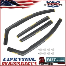 For 2013-2019 Ford Escape In-Channel Window Visors Vent Rain Guards Deflector