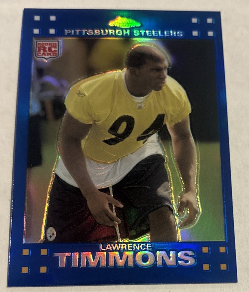 Lawrence Timmons Topps Chrome #TC243 Blue Refractor
