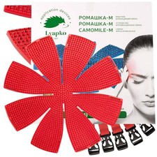 LYAPKO CAMOMILE Acupressure Mat Wrap Belt for Back, Head, Waist, Foot Pain Red