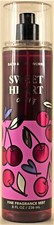 Bath  Body Works SWEET HEART CHERRY Fine Fragrance Body Mist Spray 8Oz