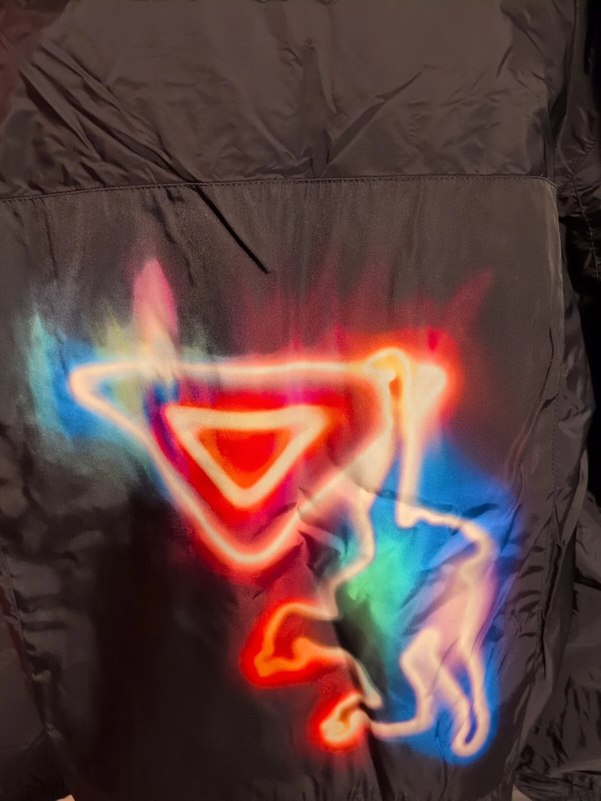 Giacca a vento Prada gomma logo neon monkey fw 2018 usata in ottime condizioni ? autentica