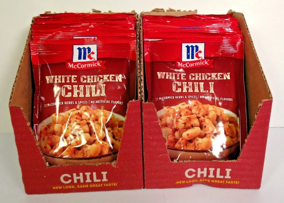 McCormick White Chicken Chili Spice Mix,Lot Of 20,(20 Packs) 1.25 oz. each.