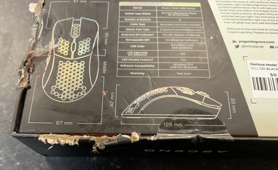 Glorious PC Gaming PC Gaming Race Model D gaming mouse - black.PR 49946… - Image 3 of 4