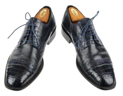 Worn 2x FORLI Genuine Crocodile & Lizard Sz 13 Oxford Dress 