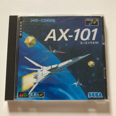 SEGA 1994 AX-101 Dramatic Shooting Game Sega Mega CD Used Japanese Retro Game 