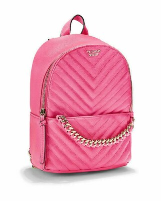 Victoria\'s Secret Pink Embellished V-Quilt Small City Backpack Victoria main image 3