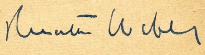 AUTOGRAPH - DR. JUR. RENATUS WEBER 1948/1949